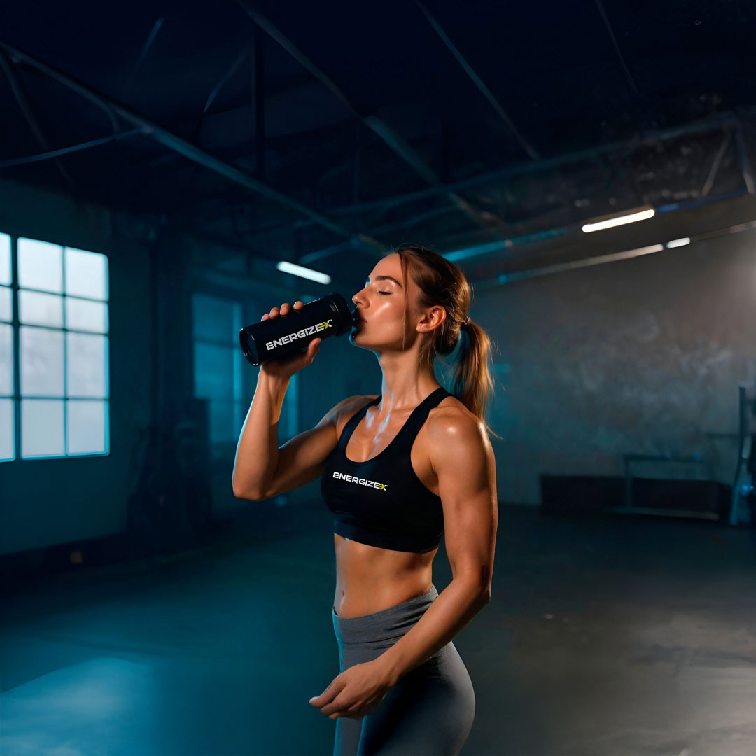 Cuchara con polvo de creatina